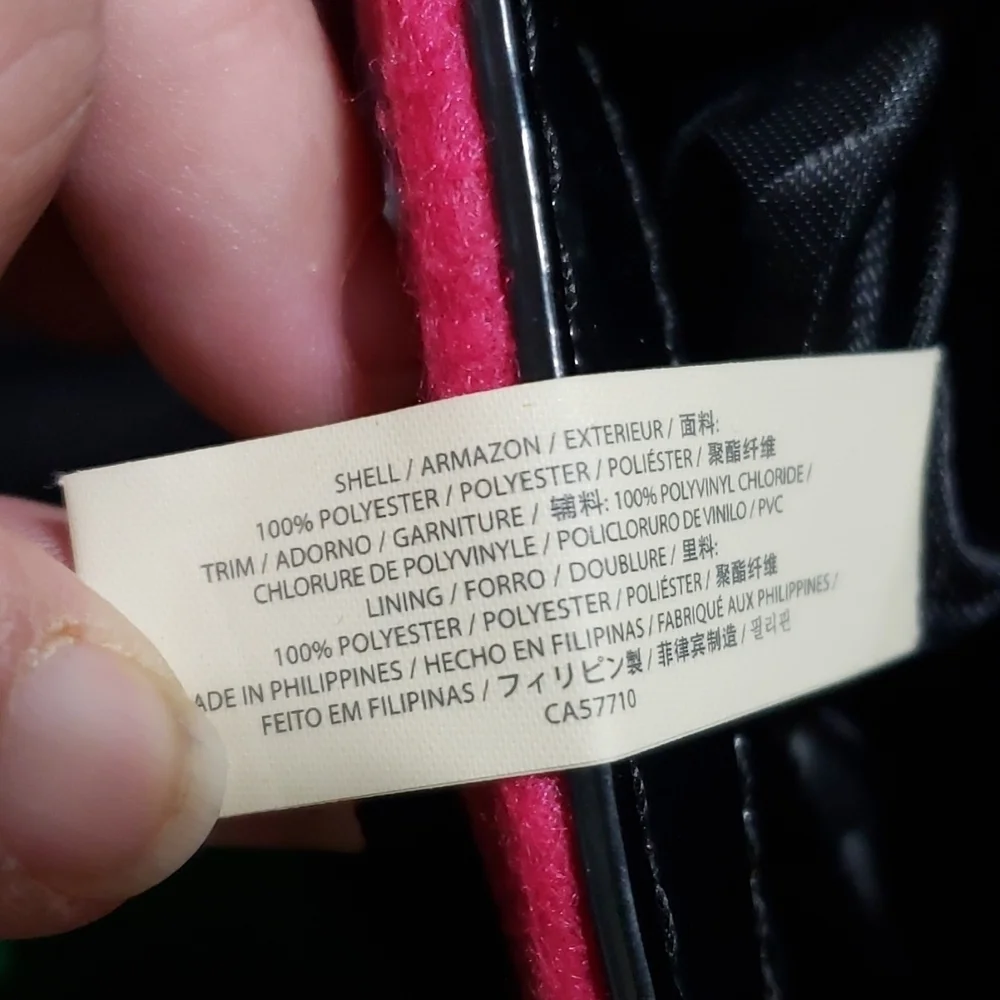 Kate spade pink and red felted crossbody rare